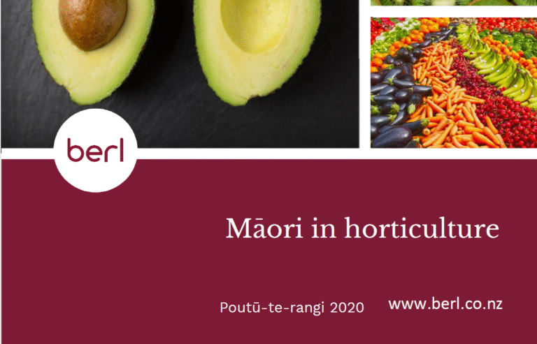 National Context: Māori Participation in Horticulture and Emerging Sectors